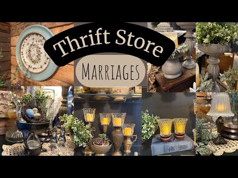 Thrift Store Marriages: Marrying Thrifted Finds Into Beautiful Home Decor (Upcycle Ideas)