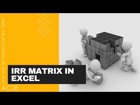 Build an IRR Matrix for Real Estate in Excel