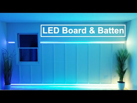 DIY LED Board and Batten Accent Wall | Wainscoting How to