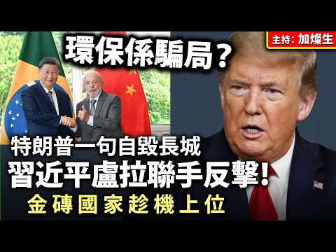 環保係騙局？特朗普一句自毀長城 習近平盧拉聯手反擊！金磚國家趁機上位