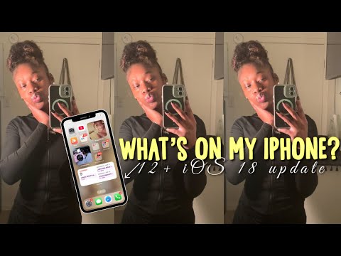 WHAT’S ON MY IPHONE 12 || ios 18, widgets, apps, etc