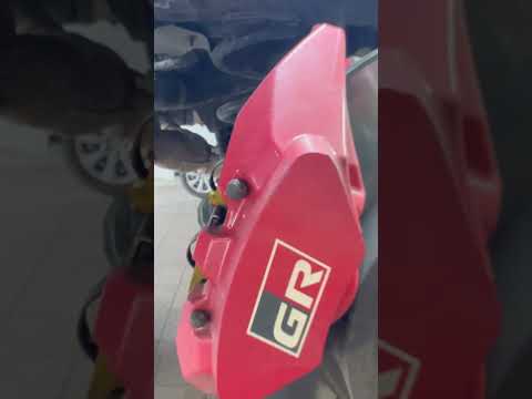 ADVICS brake calipers and rotors not to be confused with Brembo #ToyotaGRCorolla#GRCorolla#GRCorolla