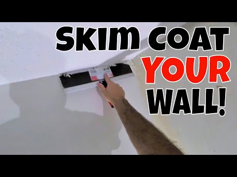 How to Skim Coat a Wall after Wallpaper Removal Step by Step Tutorial