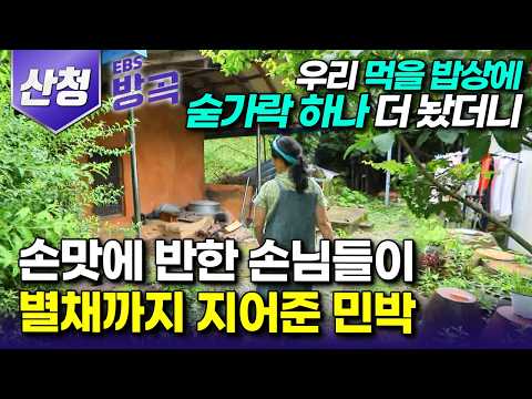 [경남 산청] '나 먹으려고 차린 밥상에 숟가락 하나 더 얻었더니..' 밥집으로 소문난 지리산 산골 숨겨진 민박집┃손맛에 반해 십시일반 별채까지 지어준 손님들┃#한국기행 #방방곡곡