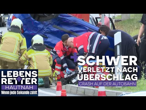 Schwer verletzt nach Crash – Lebensgefahr auf der Autobahnauffahrt | Lebensretter hautnah | SAT.1