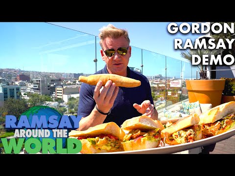 Gordon Ramsay Makes a Chorizo Torta in Mexico with Gino D'Acampo | Ramsay Around the World