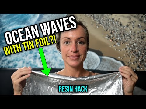Resin Hack You’ve Never Seen: Ocean Waves with Tin Foil