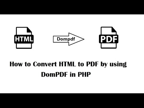 How to Convert HTML to PDF by using DomPDF in PHP