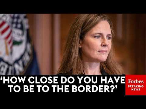 Amy Coney Barrett Presses Lawyer On How Close Immigrants Have To Be To Border To Claim Asylum