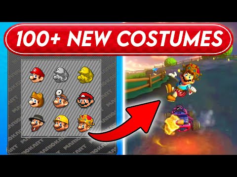 Giving EVERY Character In Mario Kart 8 Deluxe New Costumes!