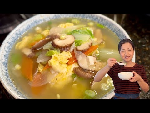 Easy and Flavorful Chinese Vegetable Soup | The secret seasoning is...