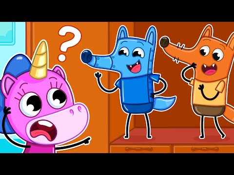 Де фальшиве дитя?! | Фальшивий малюк vs Справжній малюк 🤖🦊 | Крихітка Мімі🦄 | Мультики українською