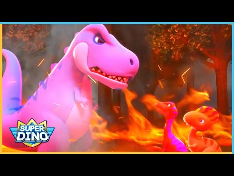 A Huge Fire 🔥 | Superdino | Dinosaurs for kids 🦖🦕
