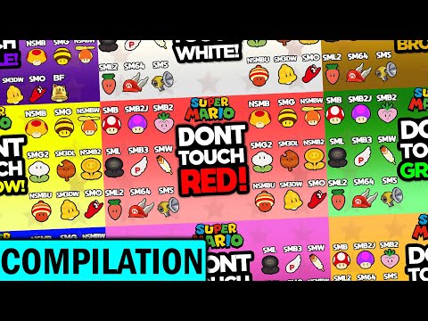 EVERY MARIO GAME: Don't Touch Colors Compilation!