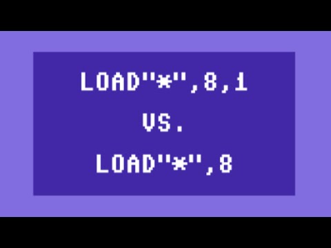LOAD"*",8 vs. LOAD"*",8,1 on the Commodore 64
