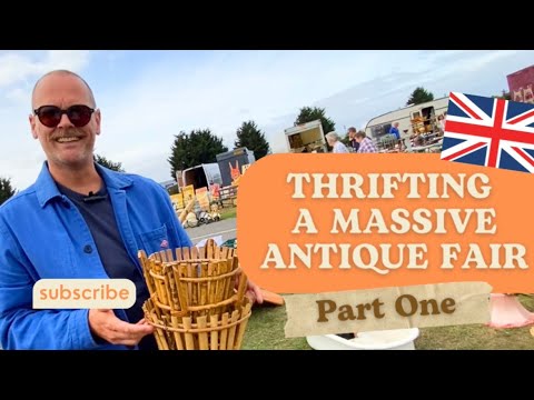 🇬🇧 THRIFTING A MASSIVE ANTIQUE FAIR Part One | Newark, UK #goodwill #vintage #fleamarket #thrifting