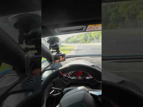 Modified #Lamborghini Huracan STO hits 270kmh before Schwedenkreuz #nürburgring #nordschleife