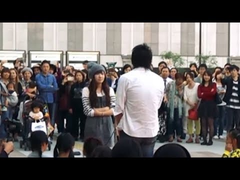 【プロポーズ】これはあのフラッシュモブだよね？違うの？リメイク "Charice ｢Louder｣ JR大阪駅 " Flashmob Surprise Propose
