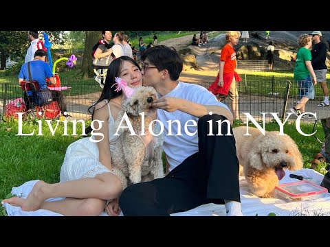 Living Alone| SURPRISING OUR DOG WITH A BIRTHDAY PARTY!!