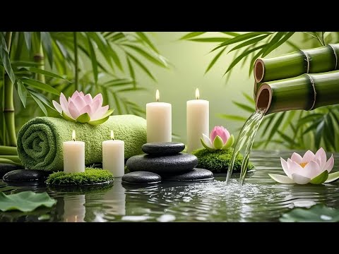 Relaxing Music for Deep Sleep 🌿 Deep Meditation With Bamboo Fountain - Spa - Authentic Nature Sounds