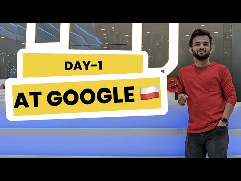 DAY ONE AT GOOGLE WARSAW | DRONE SHOTS | OFFICE TOUR