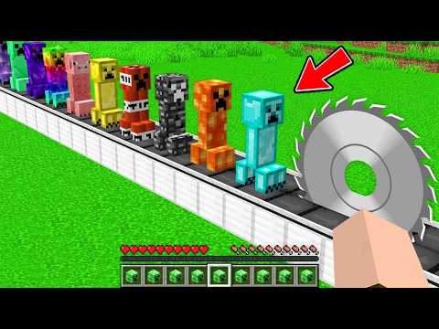 ICH ZERSÄGE alle MINECRAFT MOBS!