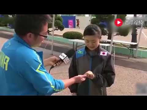 福原爱十级东北话采访,自称又矮又胖,最后说话太逗了!