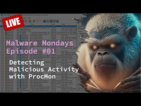 🔴 Malware Mondays Episode 01 - Identifying Malicious Activity in Process Monitor (ProcMon) Data