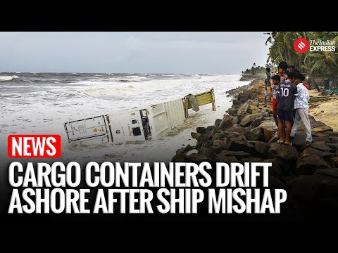 Kochi Ship Accident: Cargo Ship Tilts Off Kerala Coast, Containers Wash Ashore | Liberia Ship Mishap