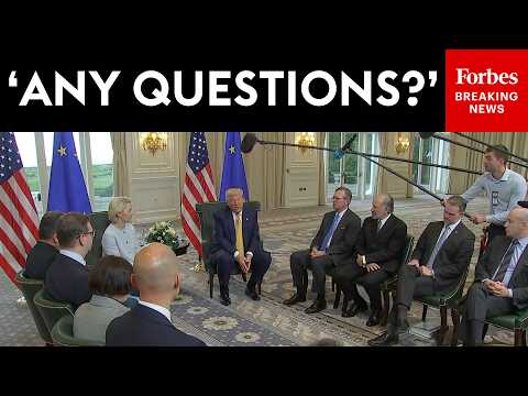 BREAKING NEWS: Trump Takes Questions From Reporters During Surprise Meeting With EU's President