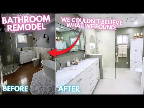 We Fixed This Horrible Bathroom (AMAZING Results)