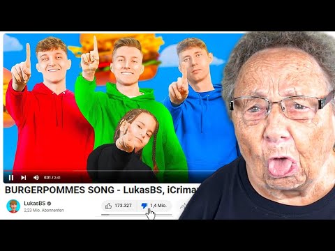 Meine OMI bewertet YouTube Songs 2.0 😂