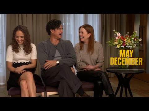 Natalie Portman on building sexual tension with Julianne Moore and Charles Melton talks Oscar buzz