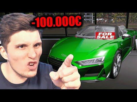 I have to pay €100,000 in taxes on my AUDI R8 | Car Dealer Simulator