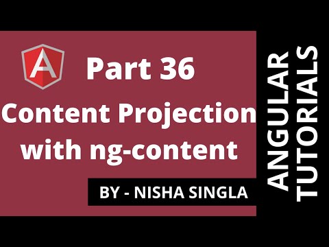 Content Projection with ng-content (Tutorial 36)