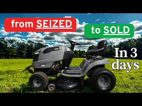 Craftsman LT2000 with a seized engine: Quick Flip!