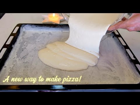 We don't buy Pizza anymore | 🔥 Liquid dough! I used this method every day! No knead!!