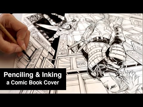 Penciling and Inking a Comic Book Cover with Siya Oum