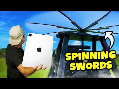 750kph Katana Machine Vs iPad (6000fps Slow Mo)