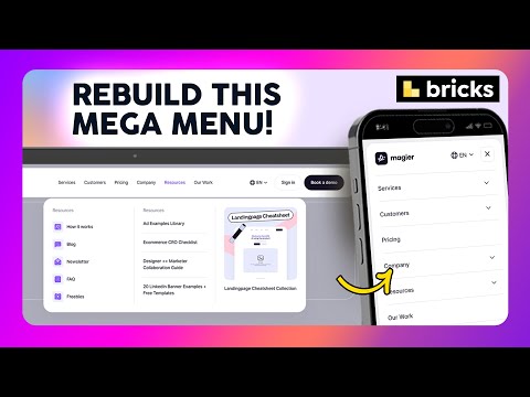 How to Build Magier.com’s Mega Menu in Bricks Builder