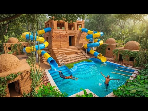 180 Days to Build a Water Pumping Station in Earth with Water Pipes Using Primitive Tools