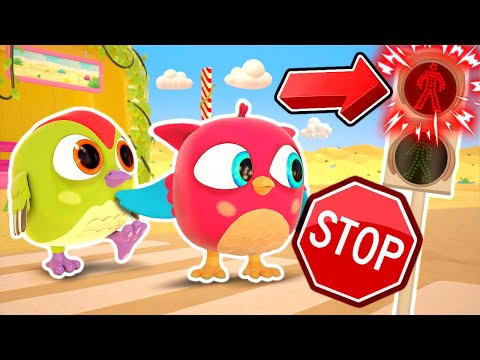 Учимся переходить ДОРОГУ 🚦🎶 Веселые песенки для самых маленьких — Мультик Совенок Хоп Хоп