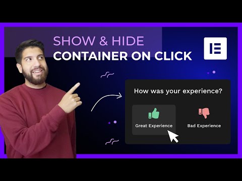 Show and Hide containers on click in Elementor | Detailed Explainer
