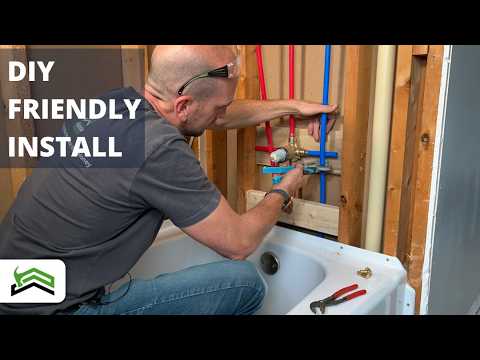How To Convert Old Copper To New Pex | Tub And Shower Plumbing