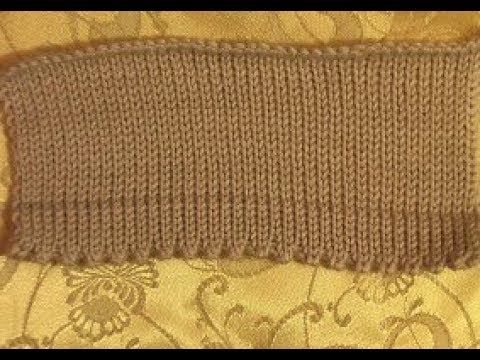 Подгиб "мышиный зуб". Машинное вязание.