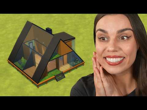 Building an A-frame house (The Sims)