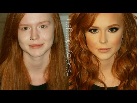 REDHEAD GLAM MAKEUP TUTORIAL (GREEN BEAUTY) | Face By Meagan