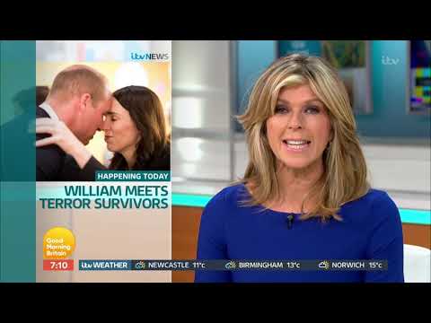 Kate Garraway - Short Blue Dress - 25th April 2019