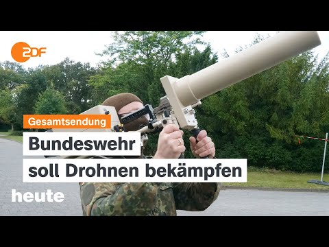 heute 19:00 Uhr vom 27.09.25 Bundesregierung will gegen Drohnen vorgehen, Pro-Palästina-Demo Berlin