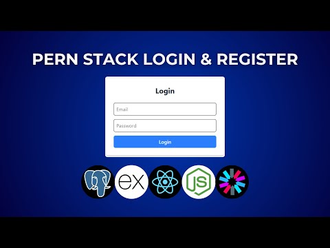 PERN Stack Authentication Tutorial | PostgreSQL, Express.js, React, Node.js